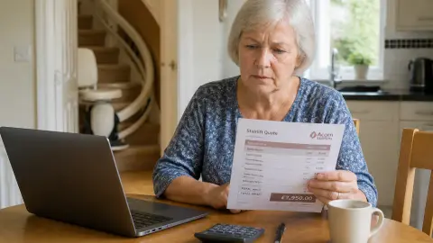 Prix moyen d'un monte-escalier en 2026 : ce que les devis cachent